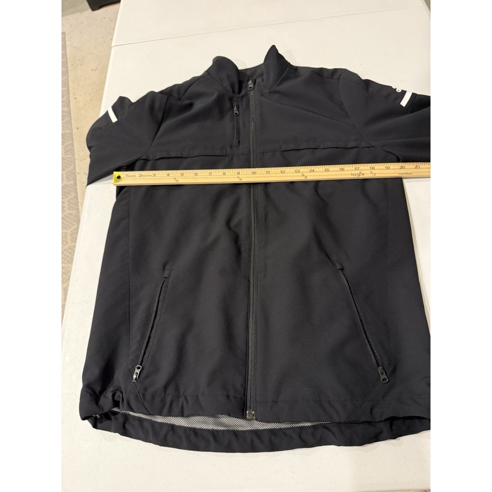 Adidas  Run Wind Ready Jacket Large Black Lightweight Hooded Youth Or S/m Adult - Picture 14 of 15